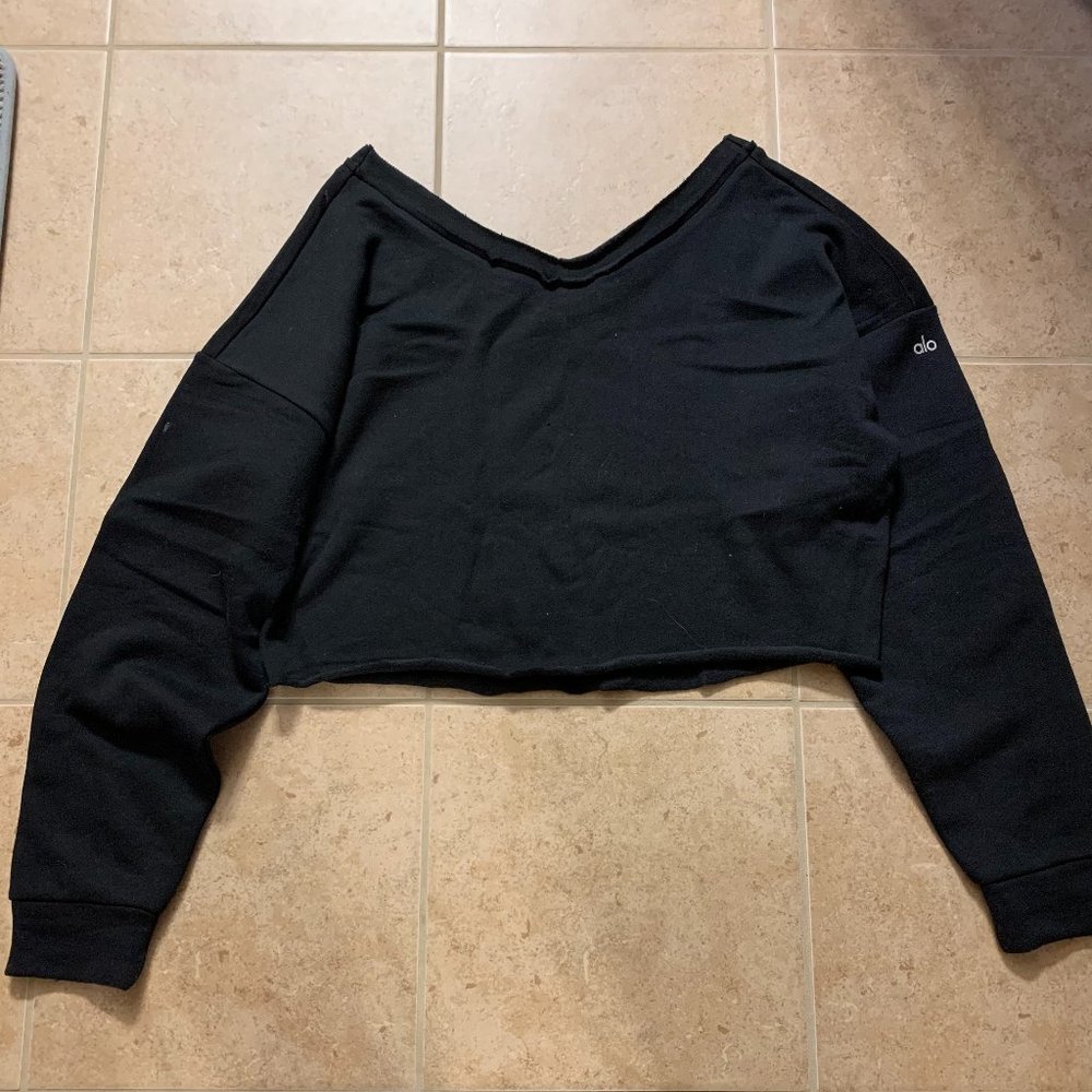 ALO yoga off the shoulder sweatshirt
